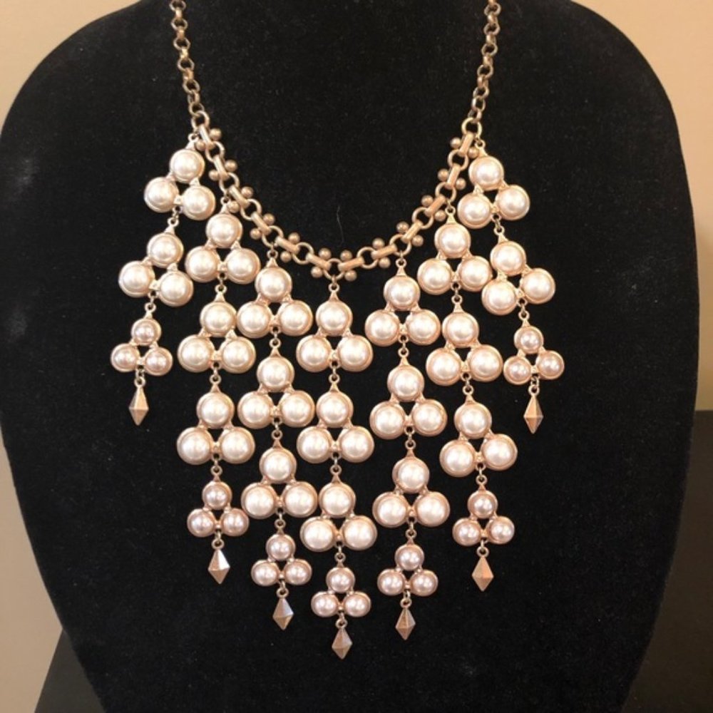 Stella & Dot | Daliah Pearl Drop Bib Necklace - Picture 12 of 15